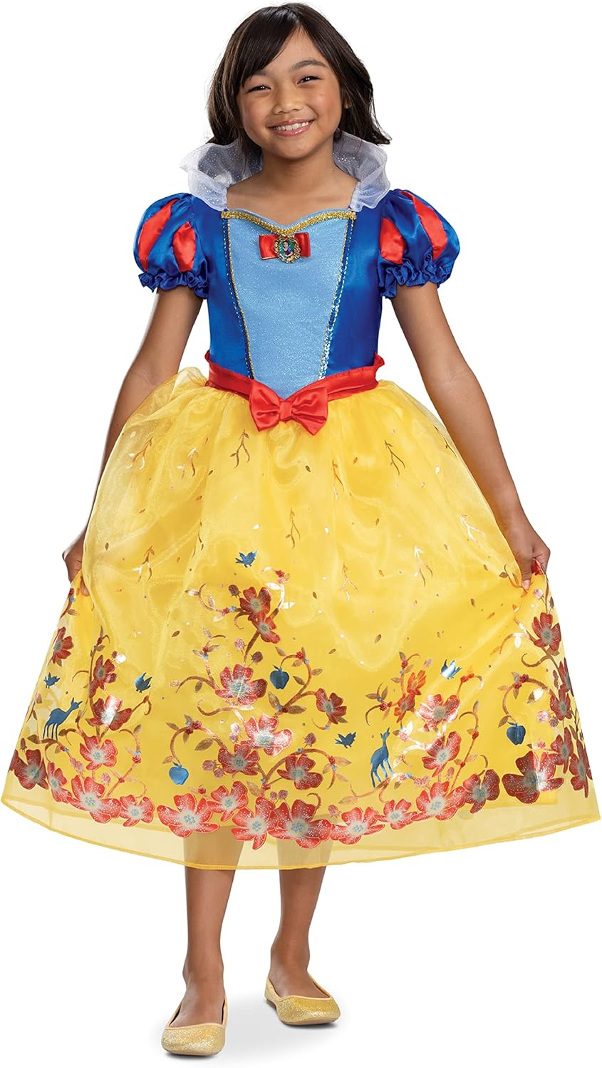 Disguise Girls Princess Snow White Costume for Girls, Official Disney Princess Costume Outfit