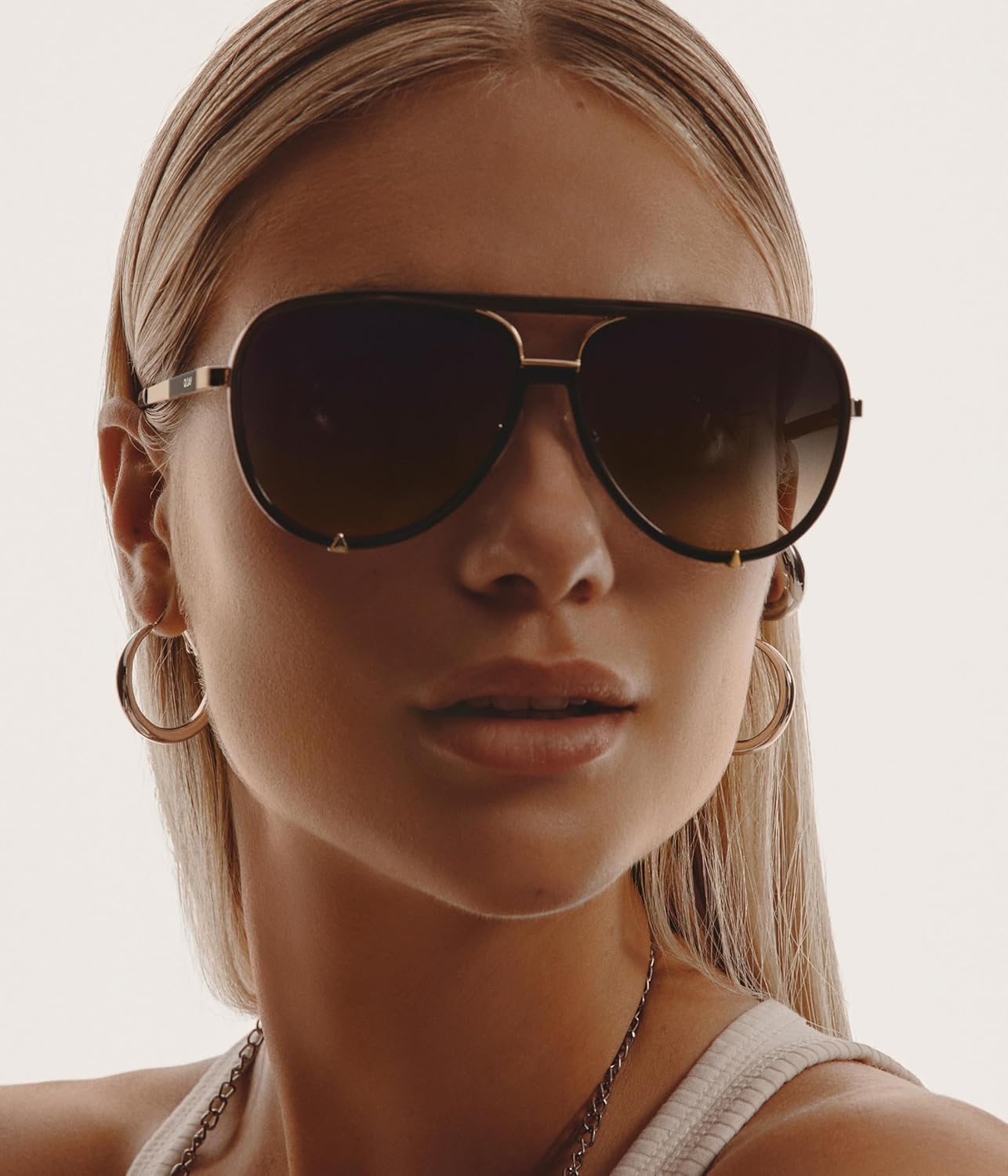 QUAY - Women's Sunglasses, Oversized Aviator Shades, UV Protection Lenses - Image 2