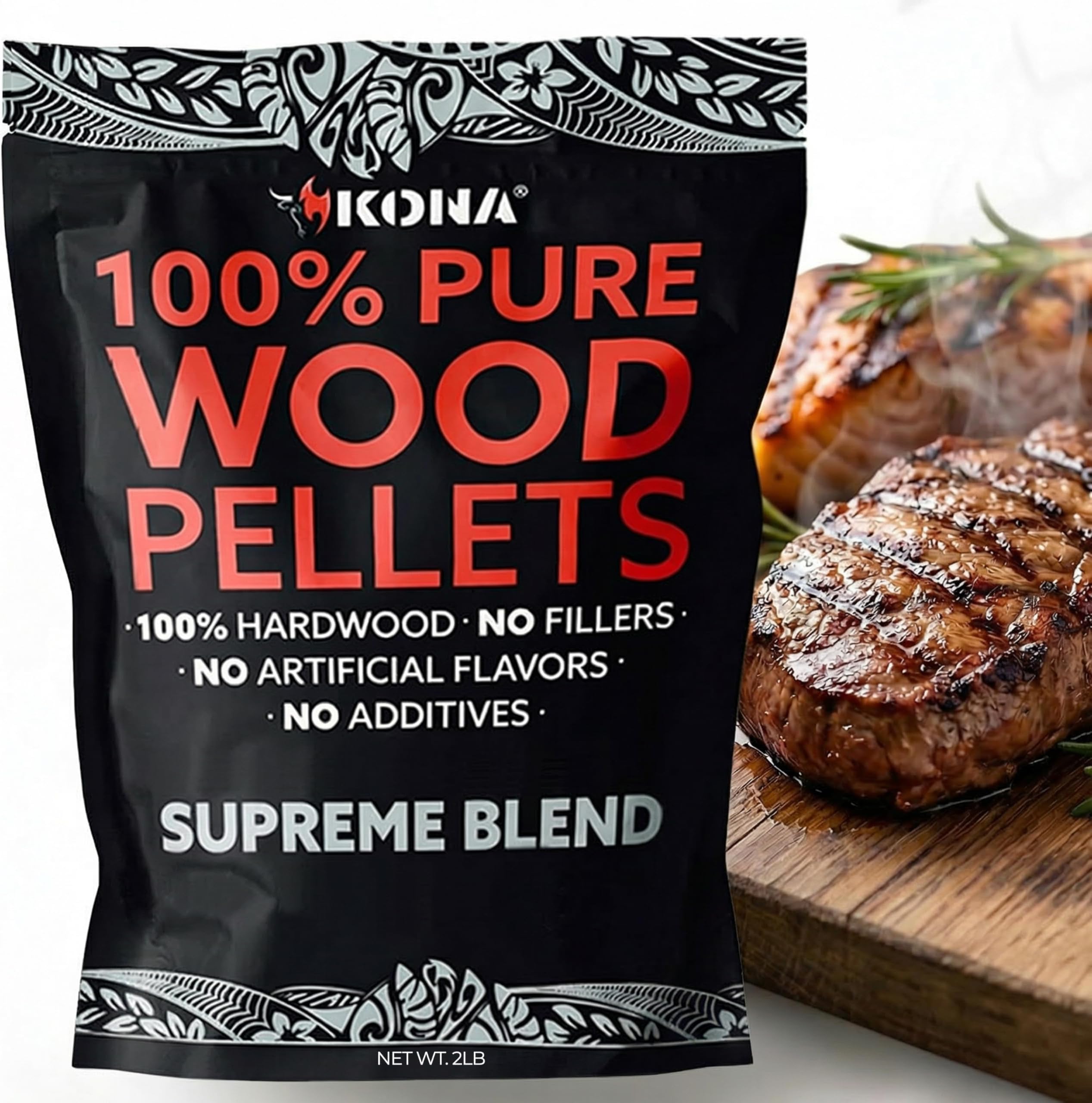 Supreme Blend Smoker Pellets, Intended for Ninja Woodfire Outdoor Grill, 2 lb Resealable Bag