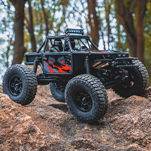 Miniatura 6 de MQ & KUN FMS FCX24 124 Lemur RTR, 4x4 cepillado RC Buggy 8KPH+ RC Monster Baja Truck todo terreno todoterreno RC Rock Crawler para adultos, incluye