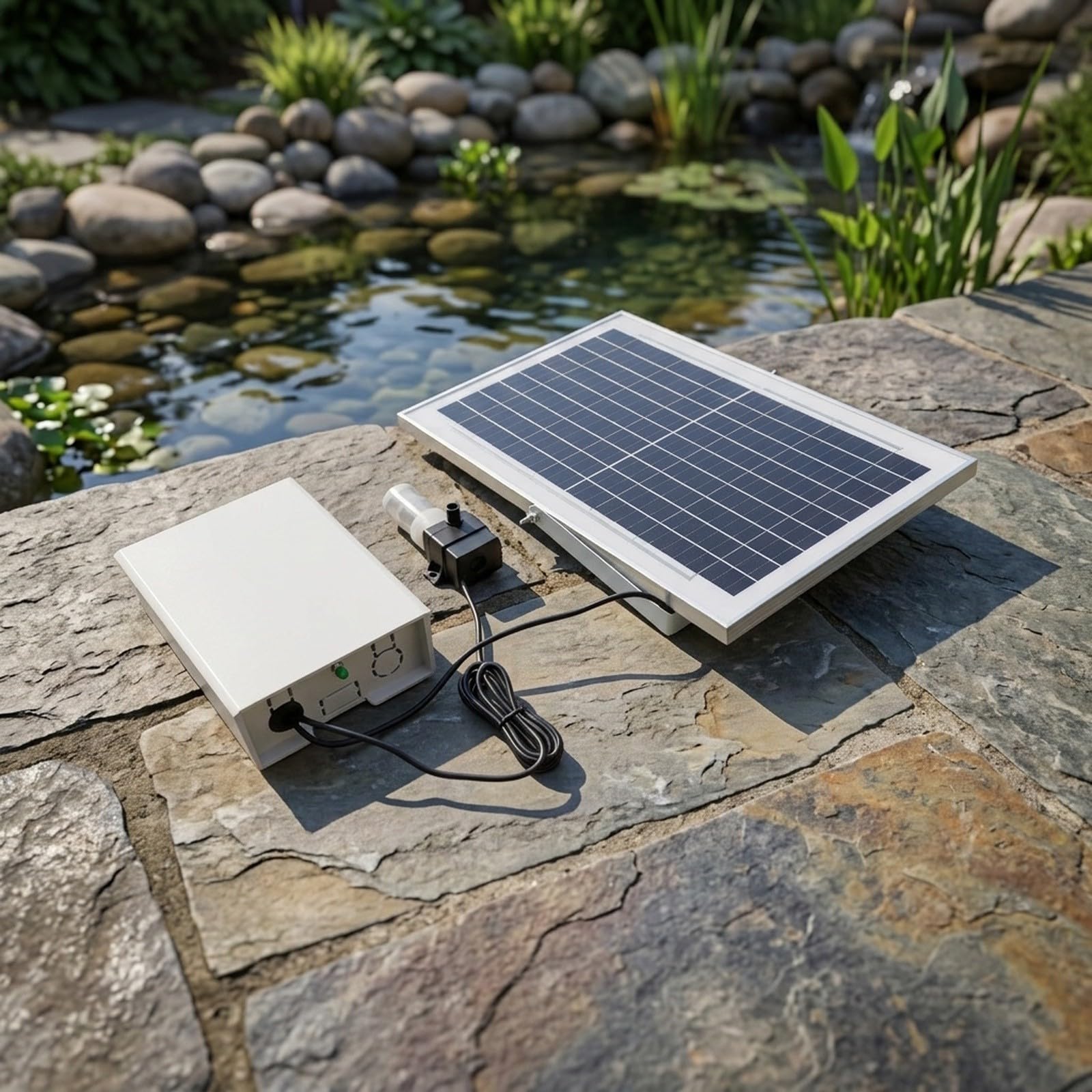 Pompa Acqua per giardino per solare Motore Rame Pompa Acqua(9v 10w 5200mAH)