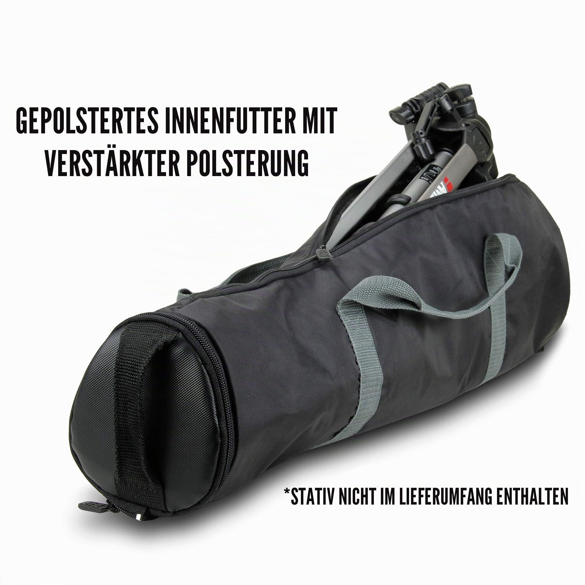 USA Gear Gepolsterte Stativ-Tasche mit erweiterbarem Fach & Zubehör Aufbewahrung. für Hama Einsteiger-Dreibeinstativ Manfrotto Stativ Hähnel SIRUI usw