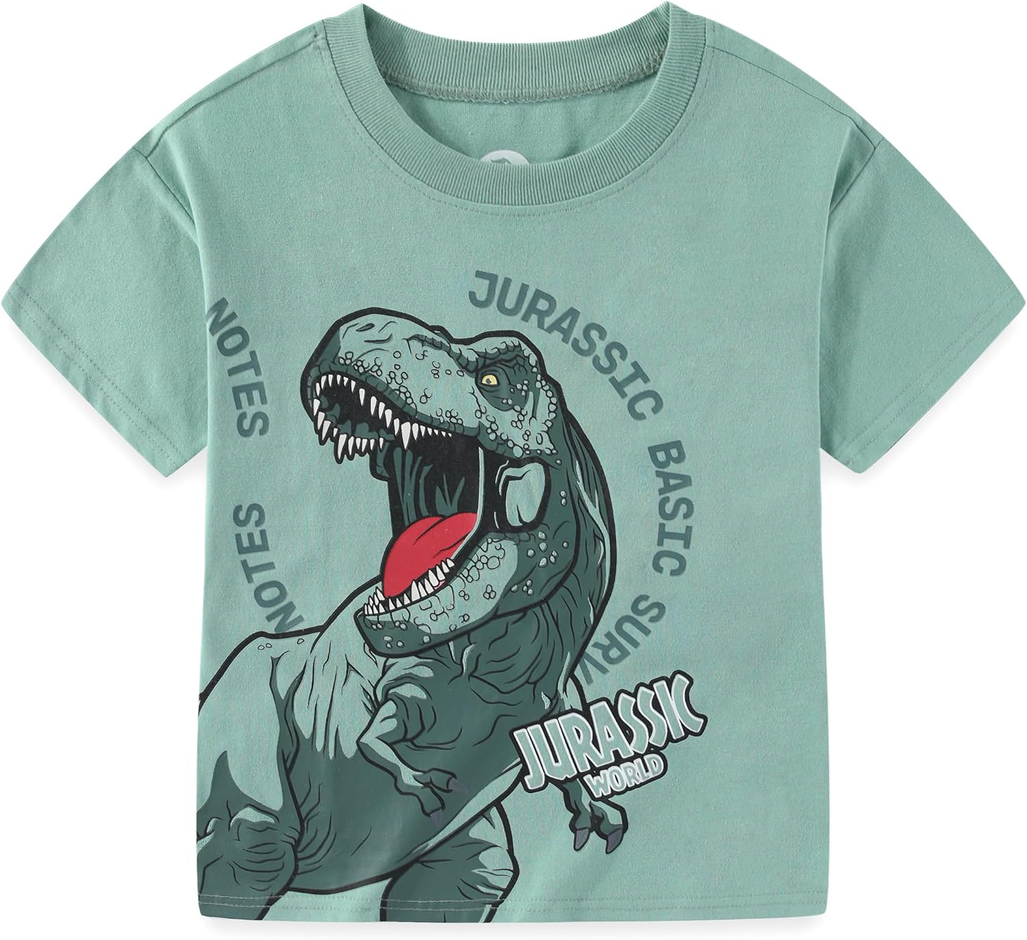 Jurassic World Rebirth Boys 2 Piece Short Sleeve T-Shirt and French Terry Shorts Set for Big Kids - Image 2