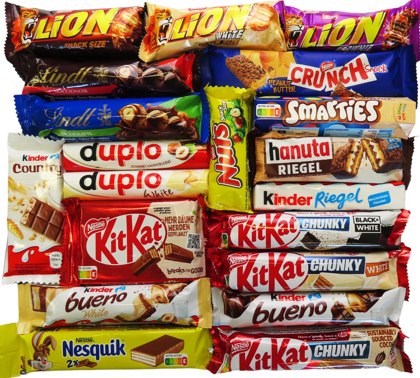 Assortiment de Barre au chocolat (20 pièces)