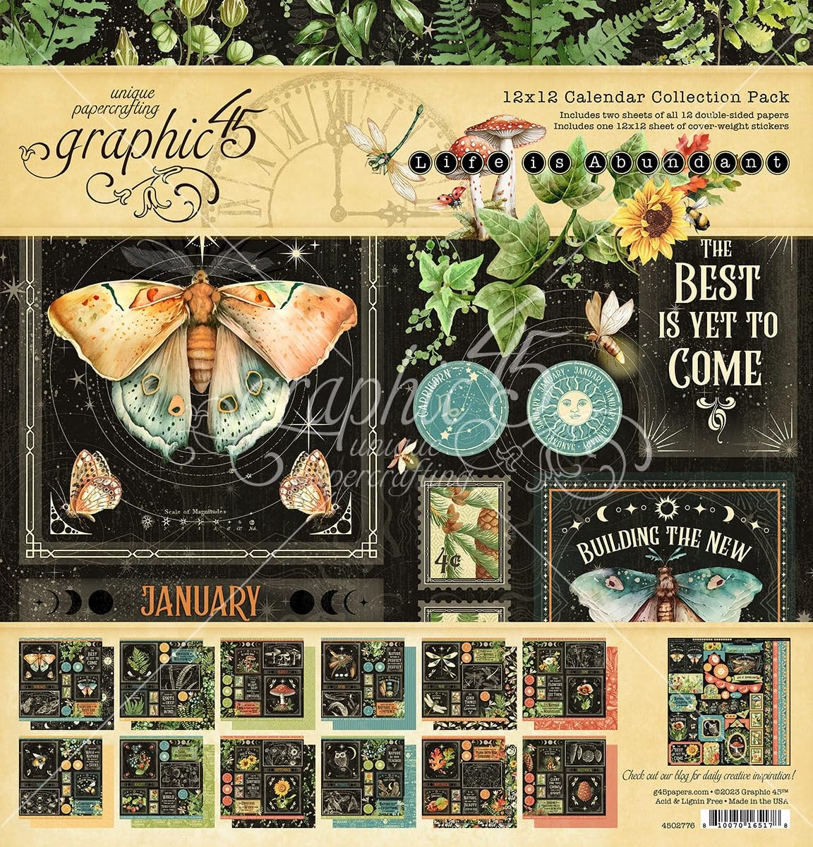 Graphic 4512x12 Calendar Collection Pack- Life is Abundant