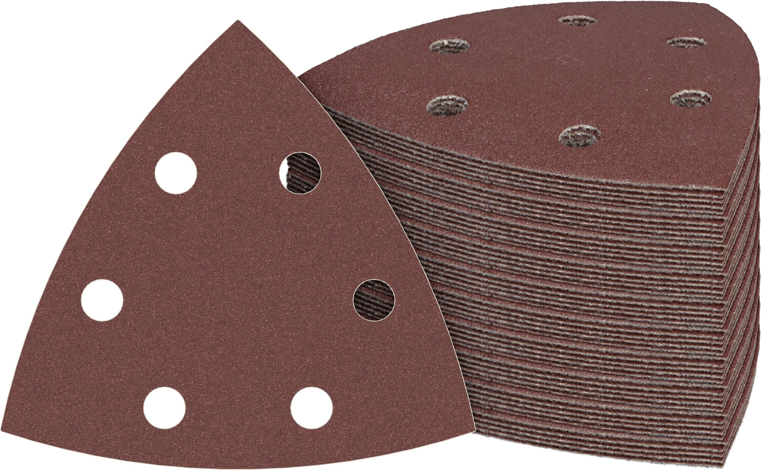 Bosch 50 hojas de lija PRO F460 para multiherramientas (para pintura sobre madera, madera dura, Ø 93 x 93 mm, multiherramienta accesorio profesional, lijadora delta)