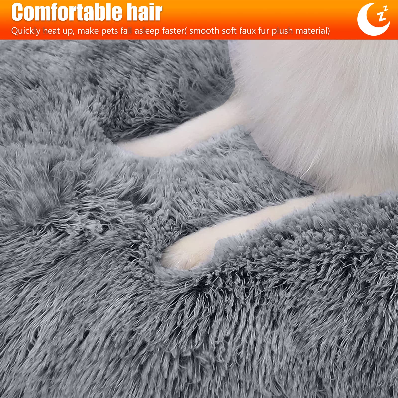 PETCUTE Materassino Cane,Letto per Cani con Rivestimento Sfoderabile,Caldo Morbido Soffice Cuccia Cane per Grande Media Piccola Cani e Gatti, Lavabile Cuscino Antiscivolo Lettino per Animali Domestici