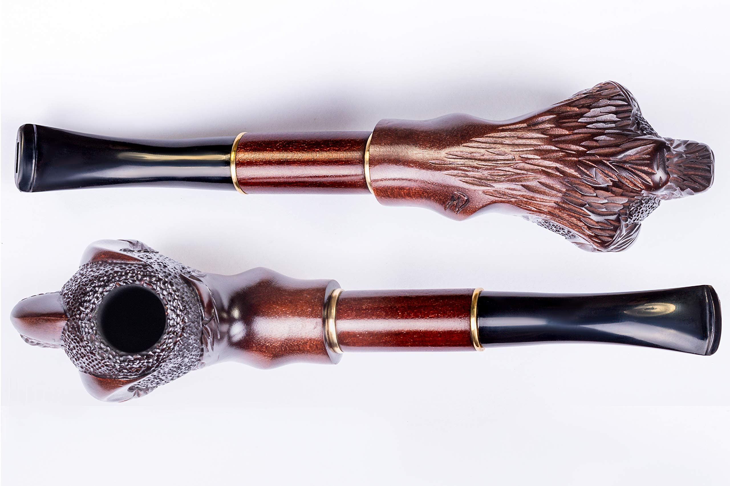 Dr. Watson - Pipa de Tabaco, Serie Coleccionable, Tallada a Mano en Madera de Peral, Compatible con Filtro de 9mm (Garra)