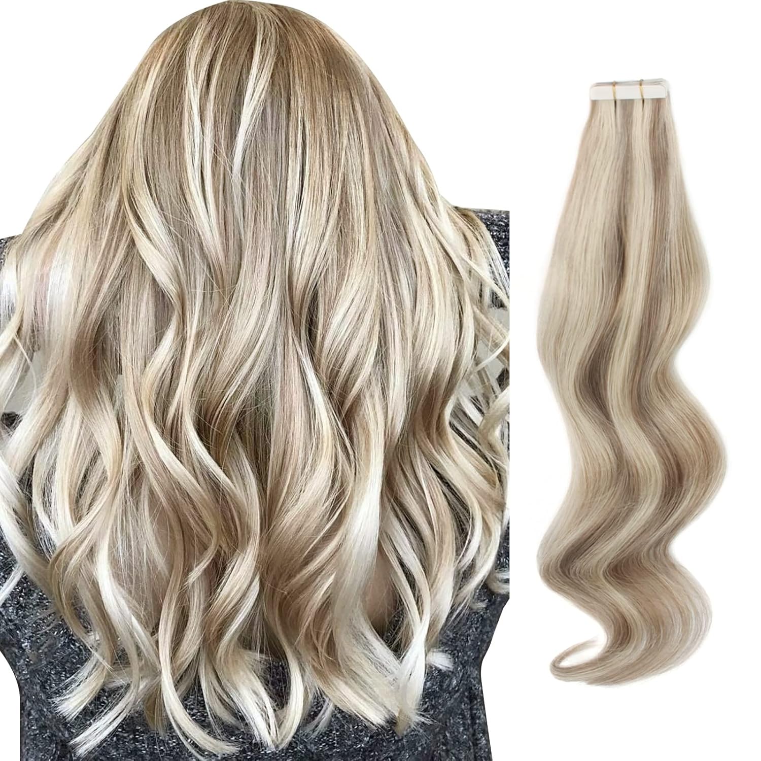 Sassina Tape in Real Hair Straight 18 Inch Invisible