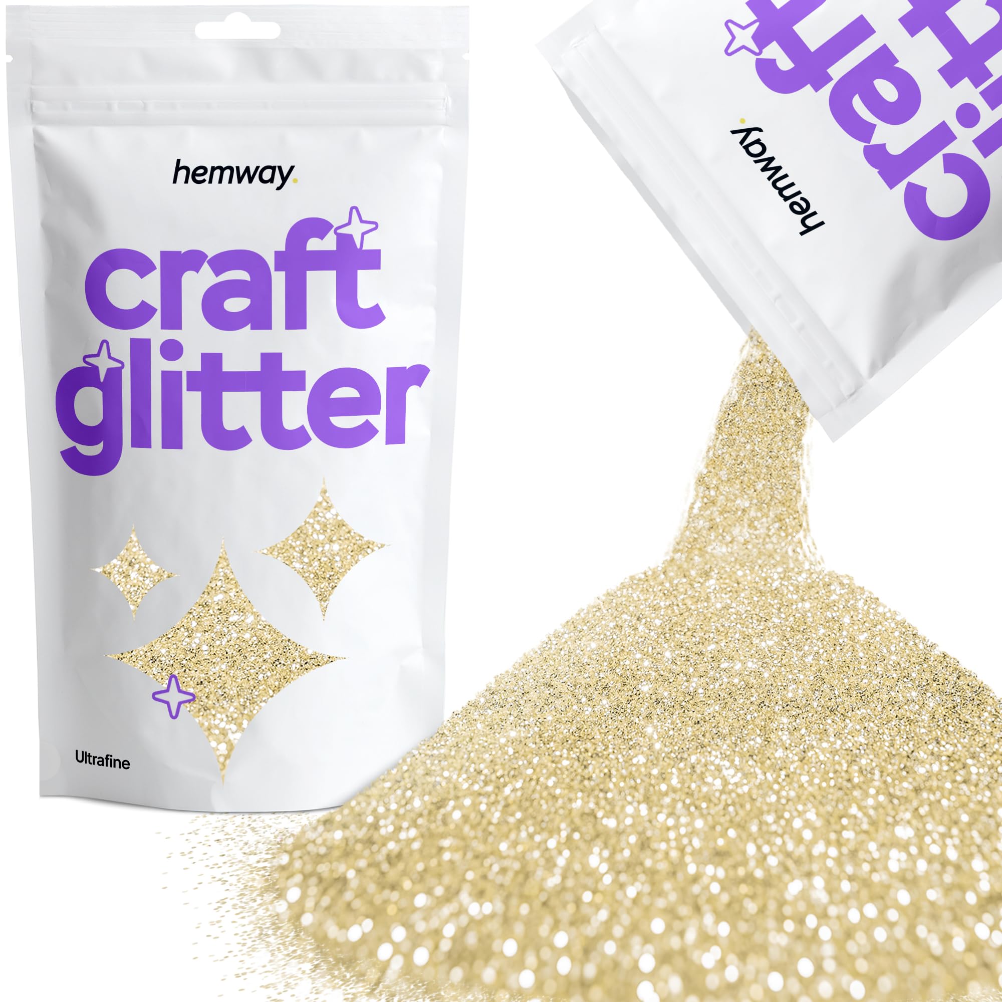 Purpurina para manualidades vasos de resina color champán y dorado tarjetas joyas navideñas velas ultrafina 100 g/3,5 oz