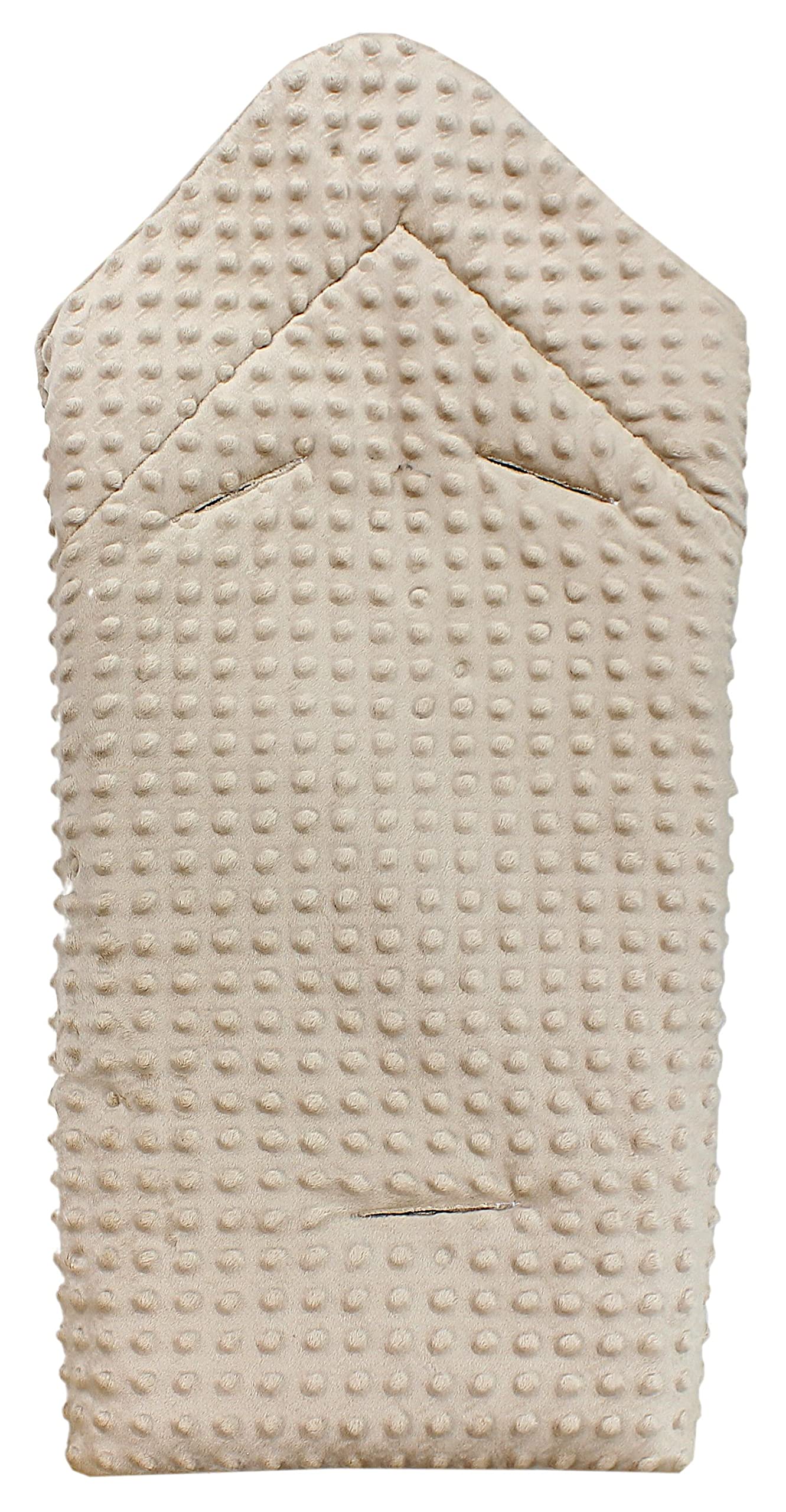 TupTam Baby Winter Einschlagdecke Babydecke 75x75cm für Autositz Babyschale Wattiert Minky Baumwolle Universal, Farbe: Rehlein/Bären/Beige/Hellbraun, Größe: Einheitsgröße