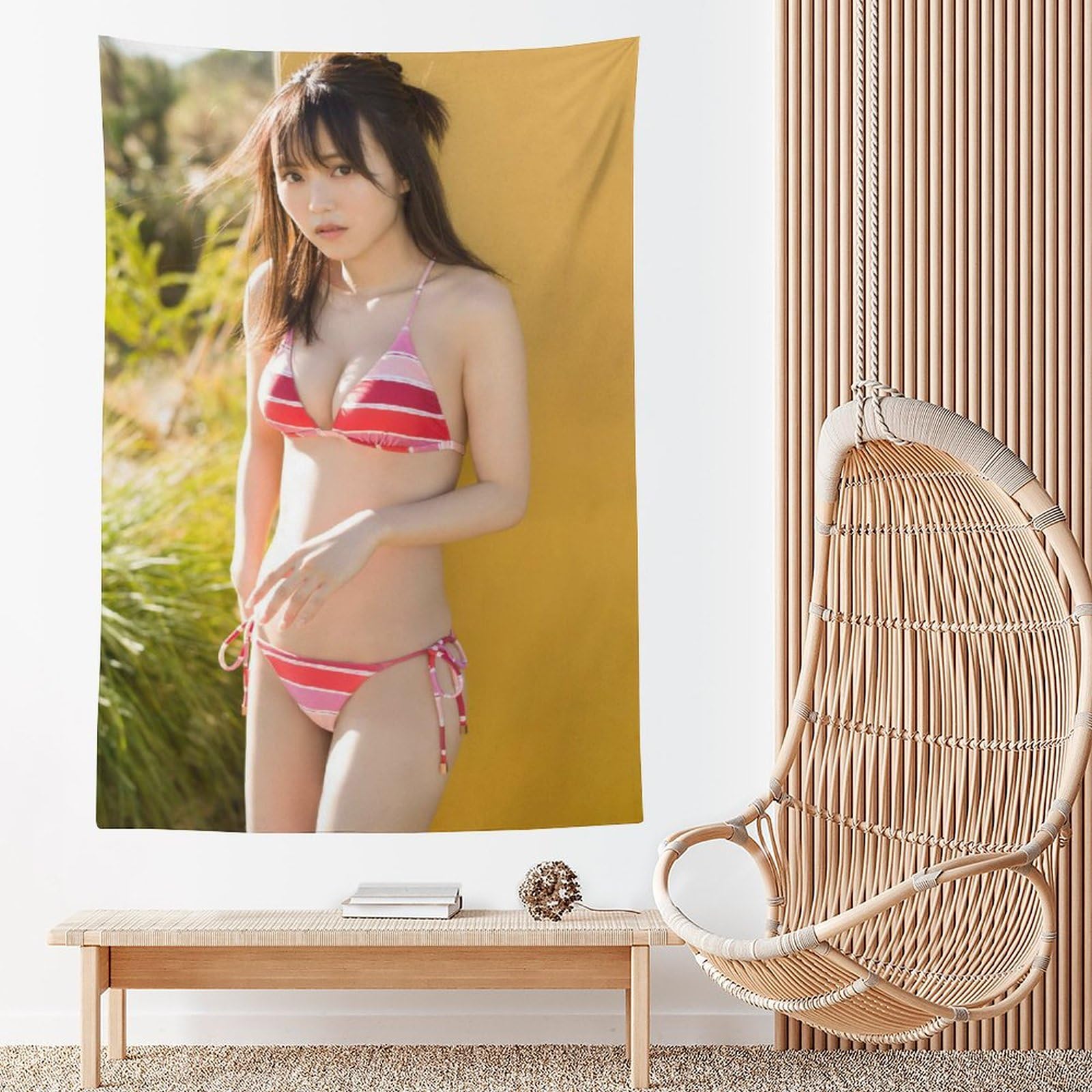 Amazon.co.jp: 新田さちか グラビア水着画像タペストリー タペストリー