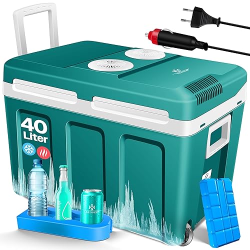 KESSER® Kühlbox 40L mit Rollen | Thermo-Elektrische Kühlbox | KÜHLT
