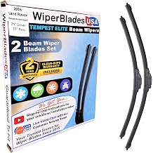 Beam Wiper Blades Set w/ compatible with Land Rover Range Rover Sport 2016 Set of 2 Tempest Elite Wipers