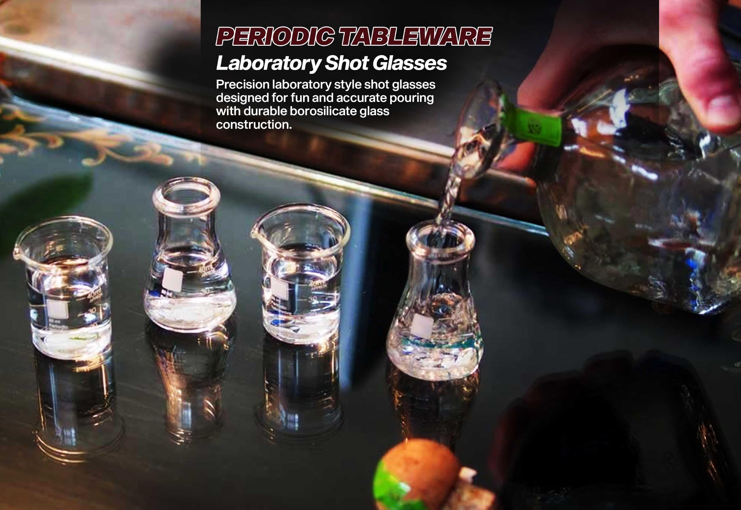 Amazon.com | Laboratory Shot Glasses by Periodic Tableware