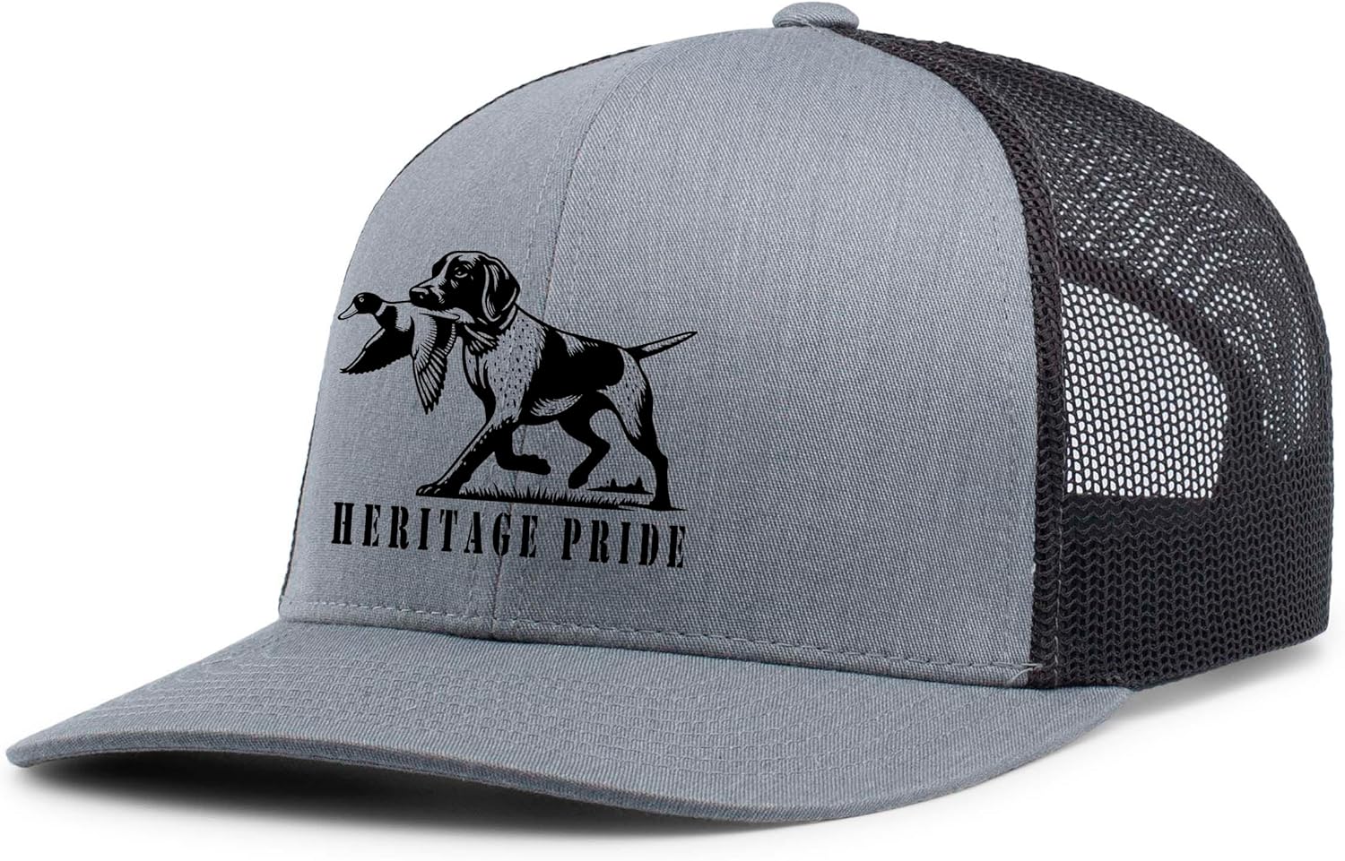 Heritage Pride Duck Hunting Dog Outdoors Hunting Mens Embroidered Mesh Back Trucker Hat