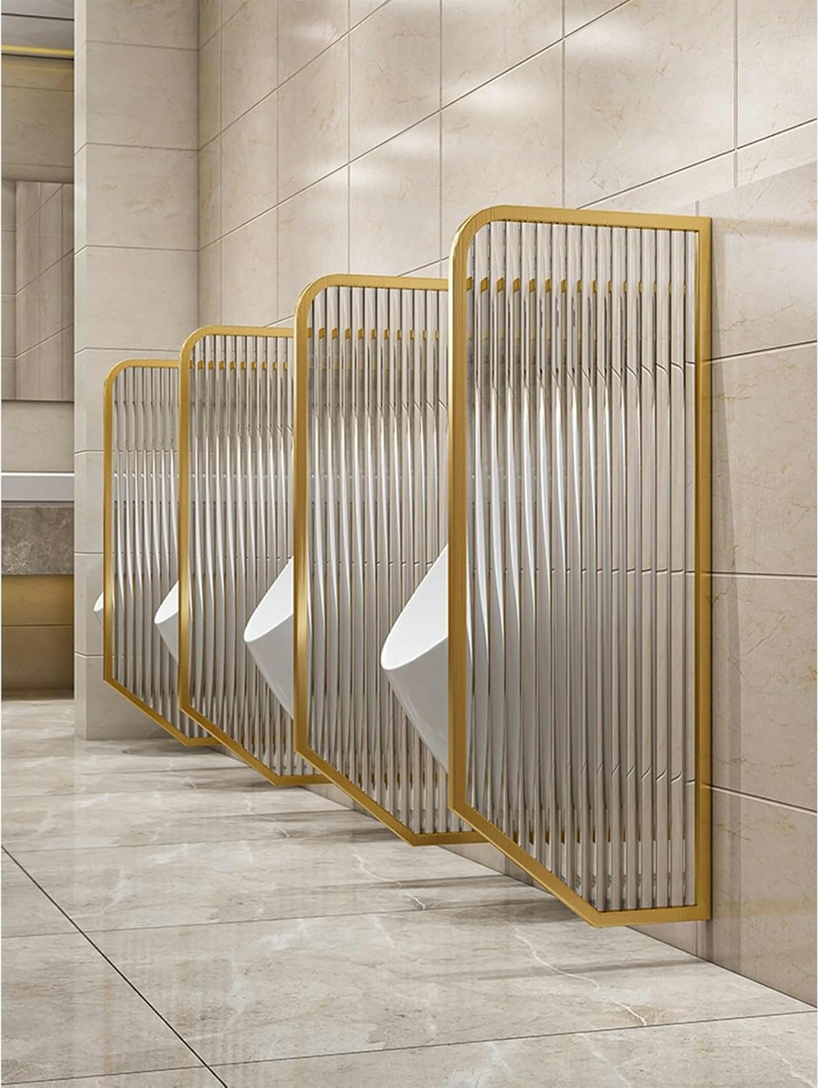 Orinatoio in acciaio inox temperato s Partit per servizi igienici da uomo divisore stallo per servizi igienici pubblici ideale per hotel bar e centri commerciali