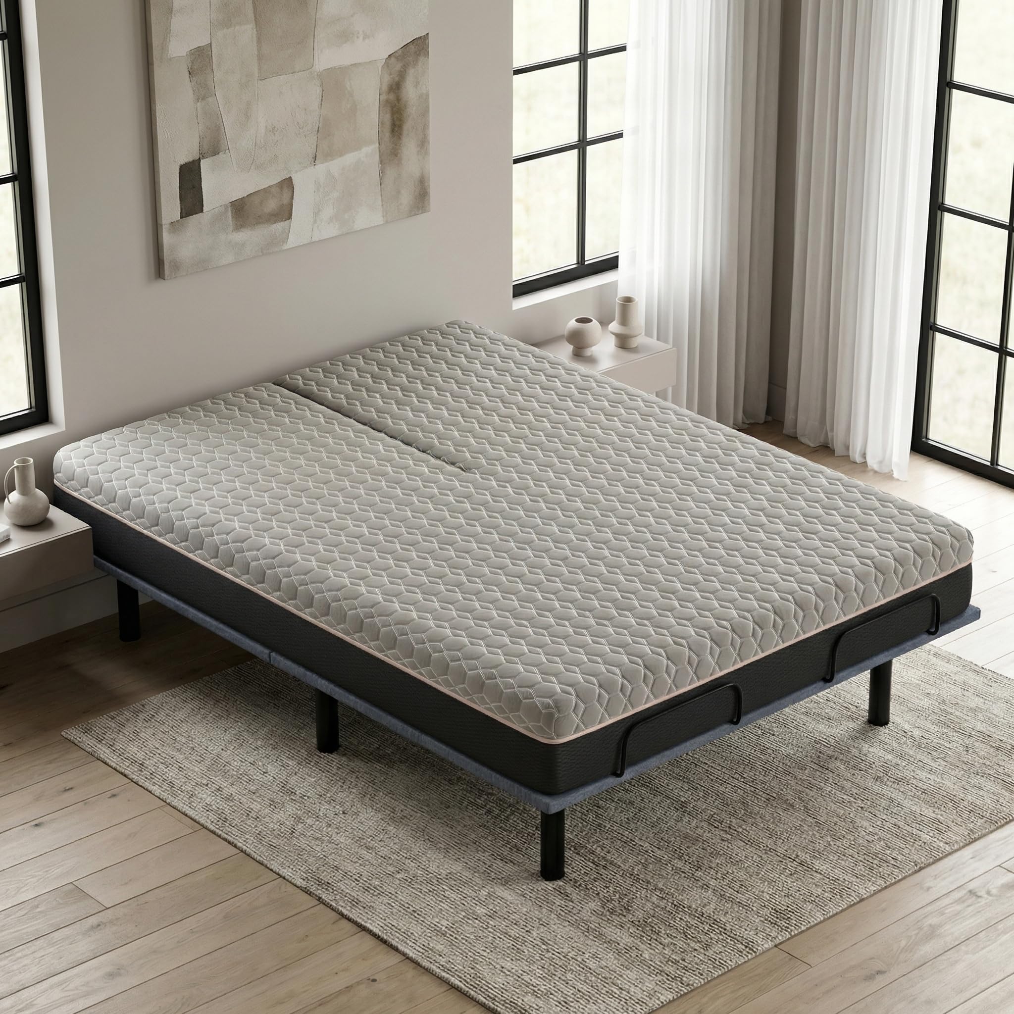 Best Split Queen Mattress Picks for 2026 2 Teemful Split Top Queen Mattress, Hybrid Mattress, Copper Infused Memory Foam Ma — product photo
