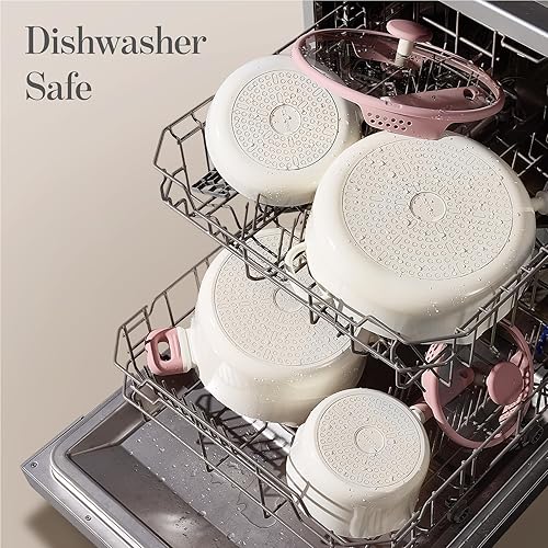 Miniatura 5 de CAROTE Sartén profunda antiadherente de 11 pulgadas con tapa, sartén de chef de 5 cuartos de galón con boquilla de vertido, utensilios de cocina