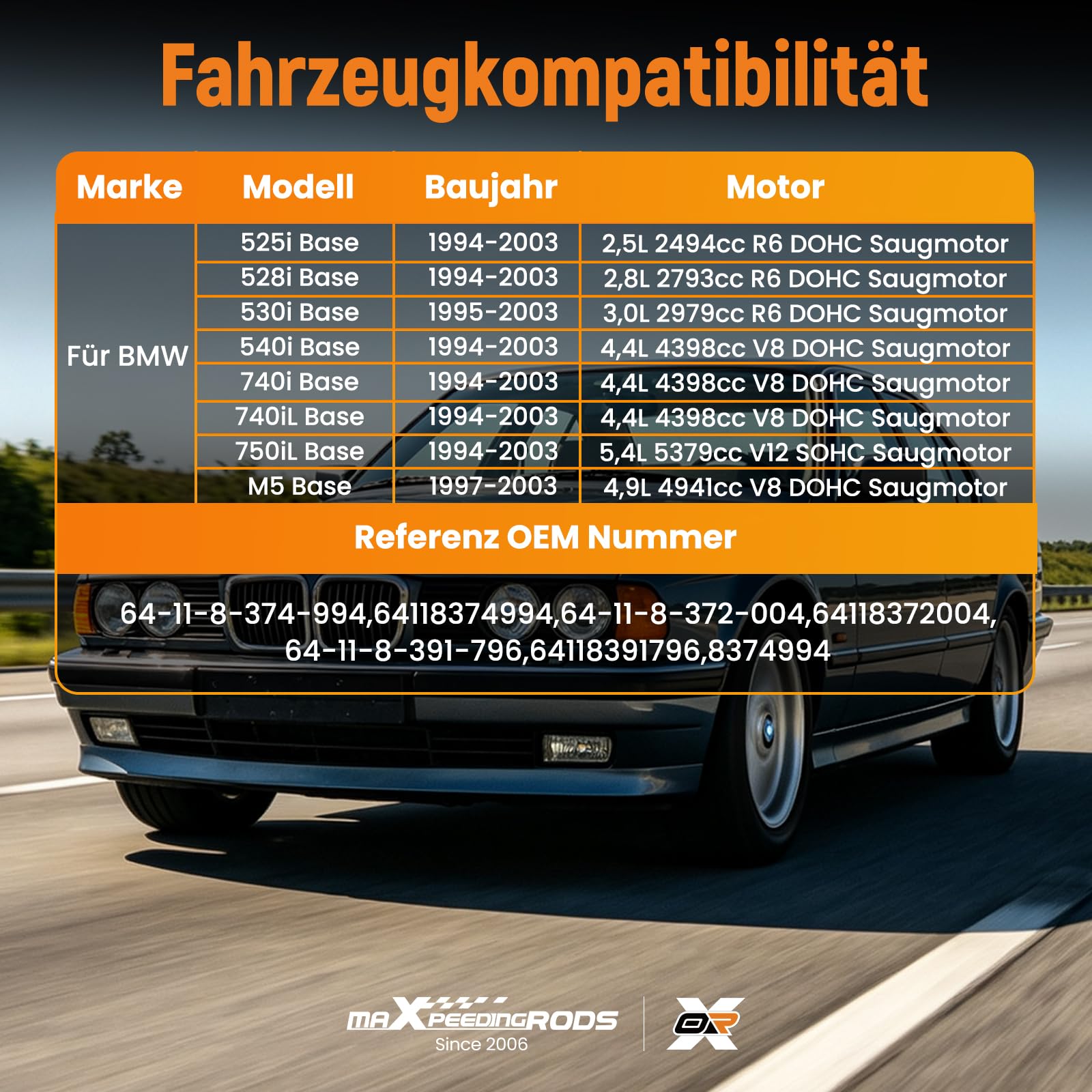 maXpeedingrods Elektroniczny zawór regulacji ogrzewania pompa do BMW 525i 530i 540i 64118374994