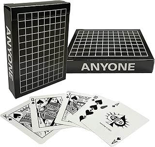 Anyone Worldwide Cardistry Playing Card Deck | Midnight Checks Checkerboard Playing Cards| by Anyoneworldwide & The United States Playing Card Company, Black