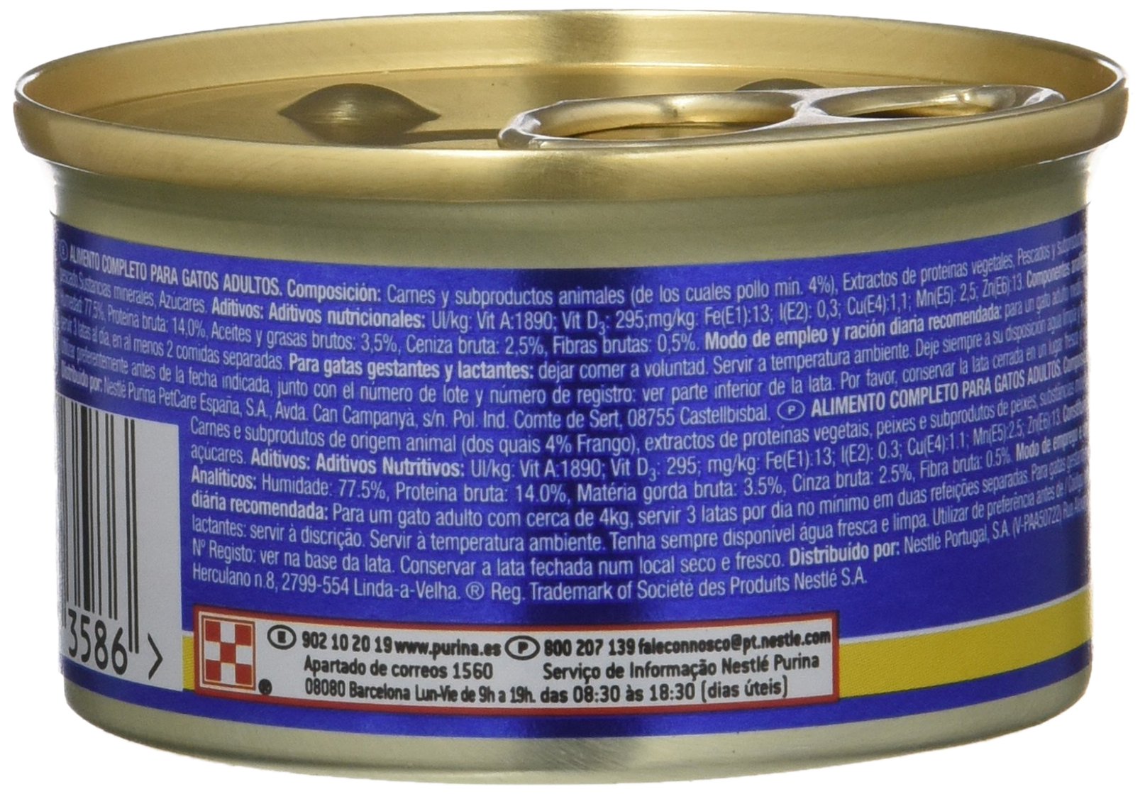 Purina Gourmet Diamant Mini Filetes en Salsa, Comida Húmeda para Gato con Carnes Asadas, 24 latas de 85g & Purina Nature's Creations Comida Húmeda Natural para Gato con Pollo, 24 latas de 85g
