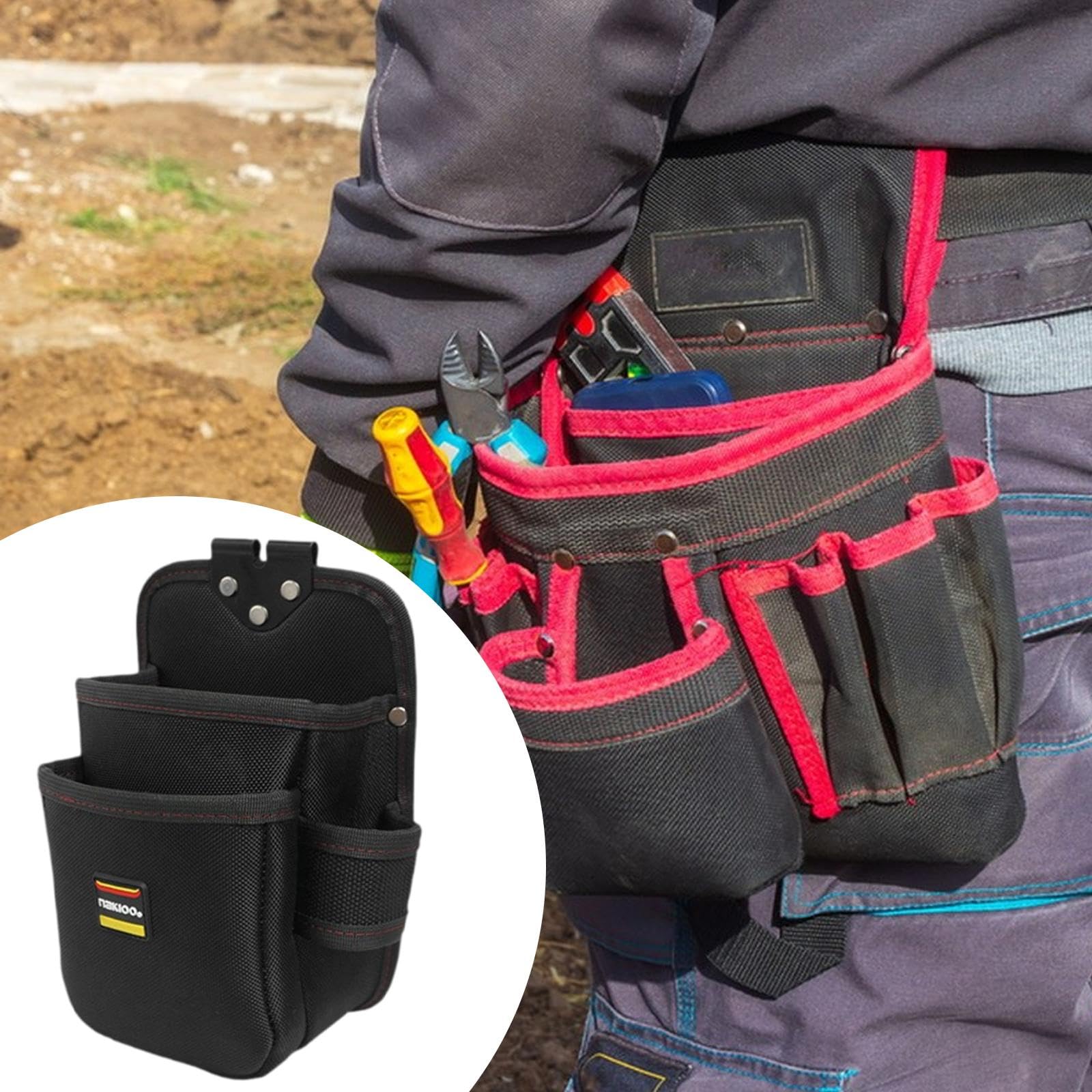 portautensili per elettricisti, in tessuto Oxford, con sgancio rapido, per artigiani e lavoratori, Style B Tool Pouch