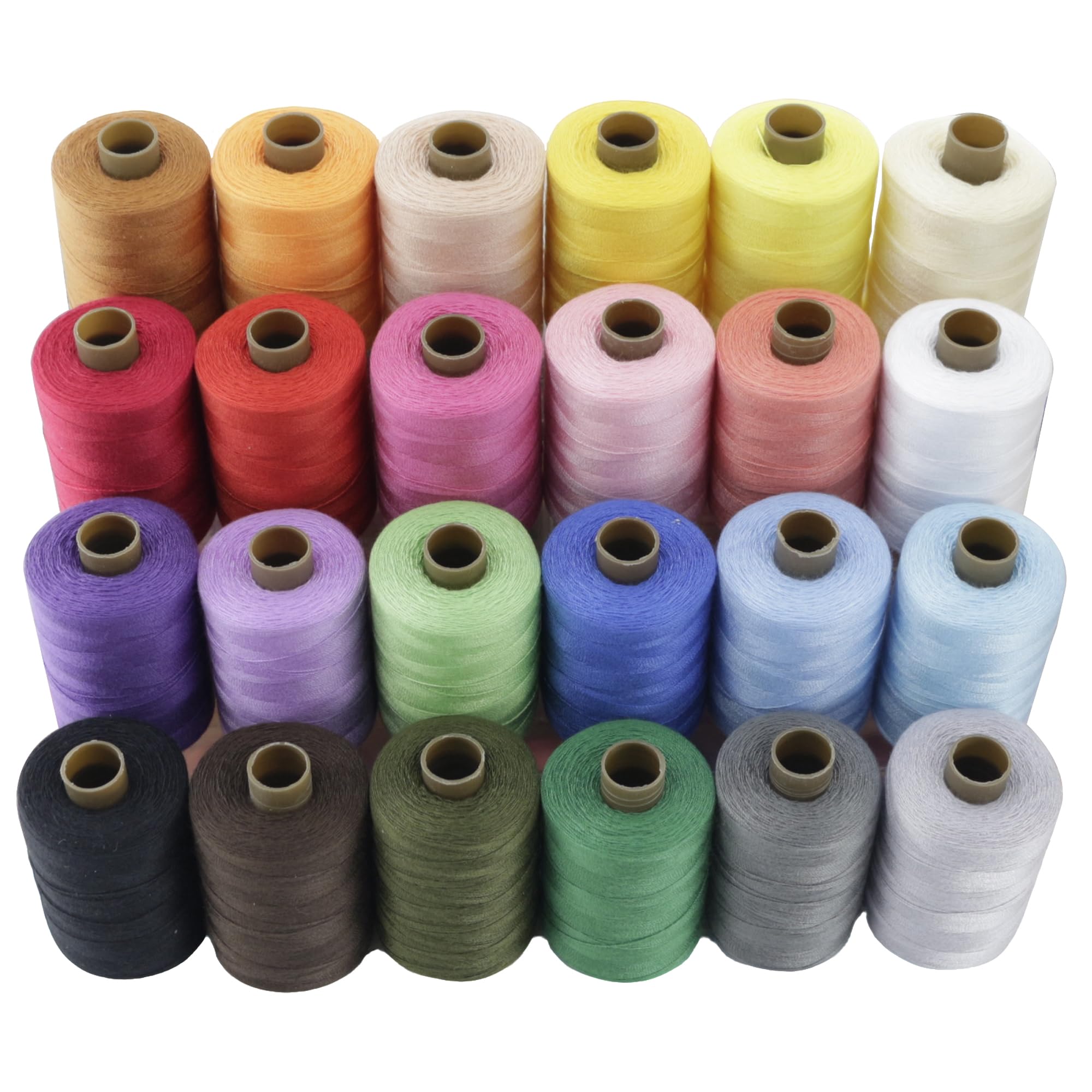 BDS-HOME Polyester Sewing Thread Kits, 24 Colors 1000 Yards per Spool, All-Purpose for Hand and Machine Sewing, Embroidery