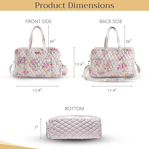 Miniatura 5 de Maison d' Hermine Bolsas de fin de semana para mujer, de algodón, acolchadas, para equipaje nocturno, bolsa de fin de semana para hombres, regalos