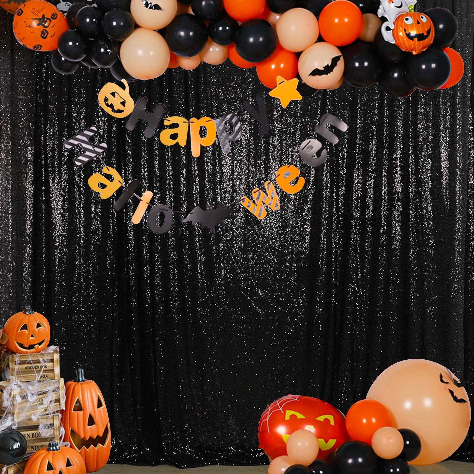 SquarePie Sfondo con paillettes, 3,5 x 2,5 m, per decorazione di feste di nozze
