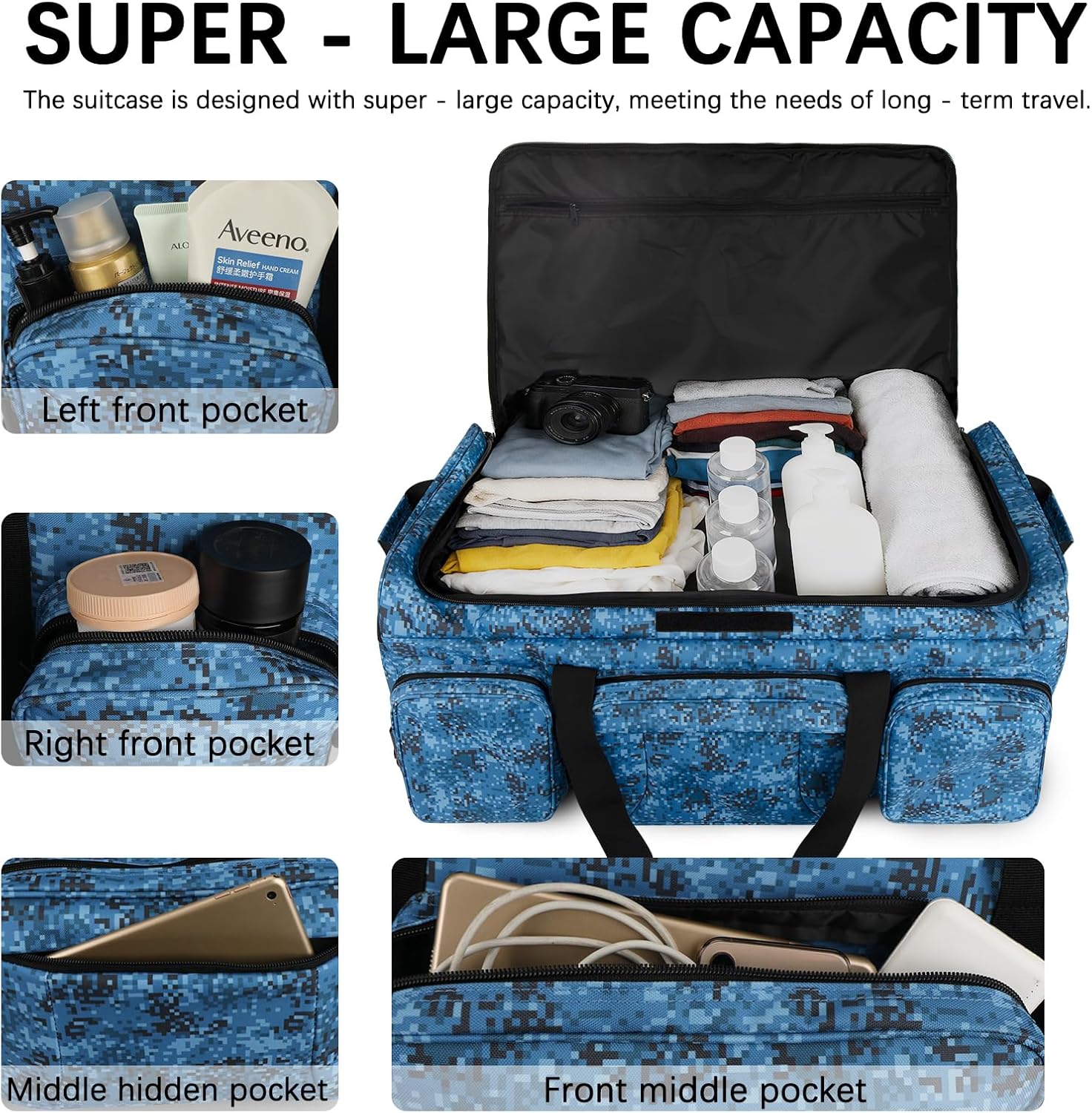 Large Rolling Military Deployment Bag, 120L Heavy Duty Tactical Duffel with Wheels, Waterproof Luggage for Travel Camping Outdoor Adventures and Gear Storage