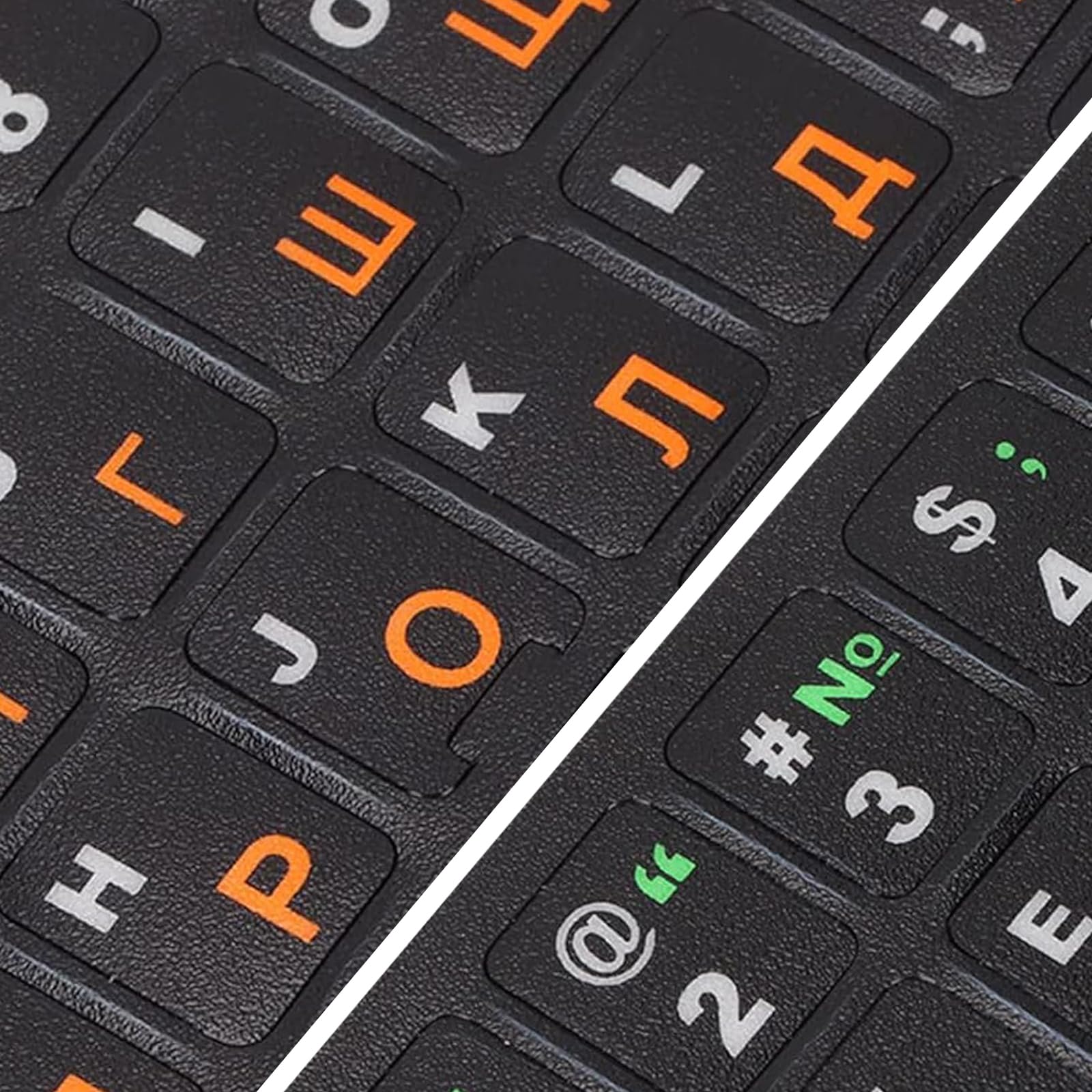 3 Pcs Pegatinas Rusas para Teclado, Russian Keyboard Stickers, Letras, adecuadas para Cualquier Teclado estándar