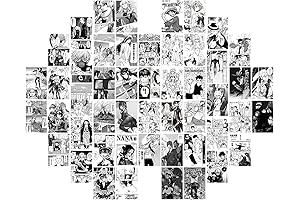 Qintt Black & White Manga Collage Kit: Unleash Your Anime Passion