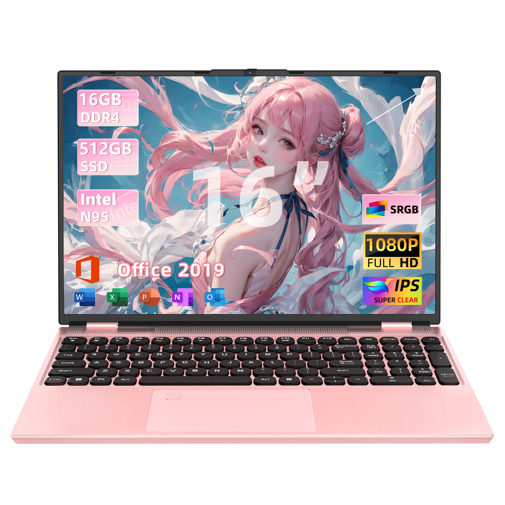 Amazon.co.jp: 16インチ ビジネスノートパソコン インテルN95