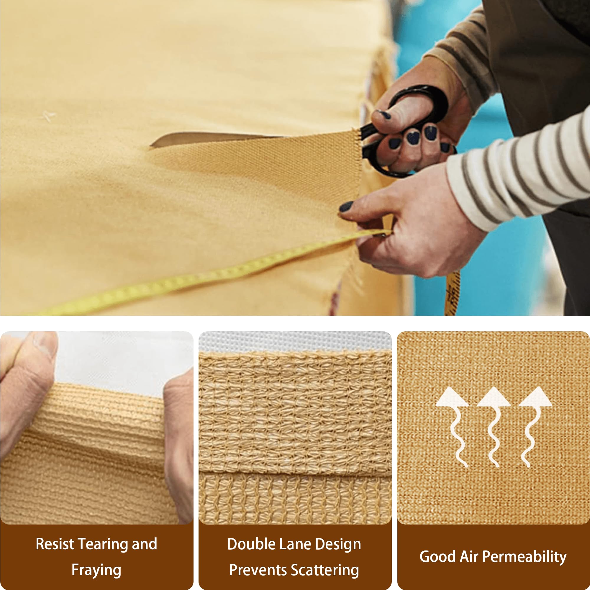 Rete di protezione solare 30 x 400 cm per serra, giardino, patio, piante, polli, tettoie, resistente ai raggi UV, colore bianco