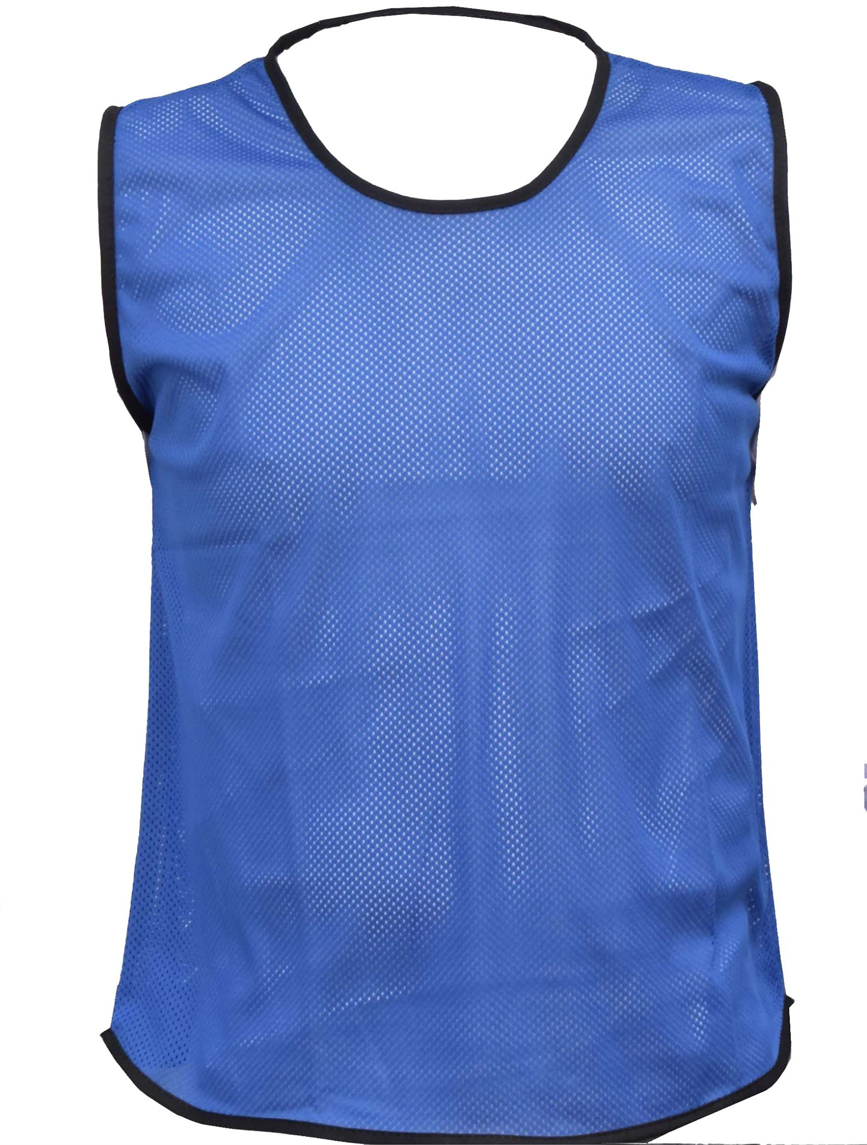 PROSTYLE SPORTS 15 Football Training Bibs Football Netball Rugby Hockey Cricket (Blue, Small Boys (U 8's))