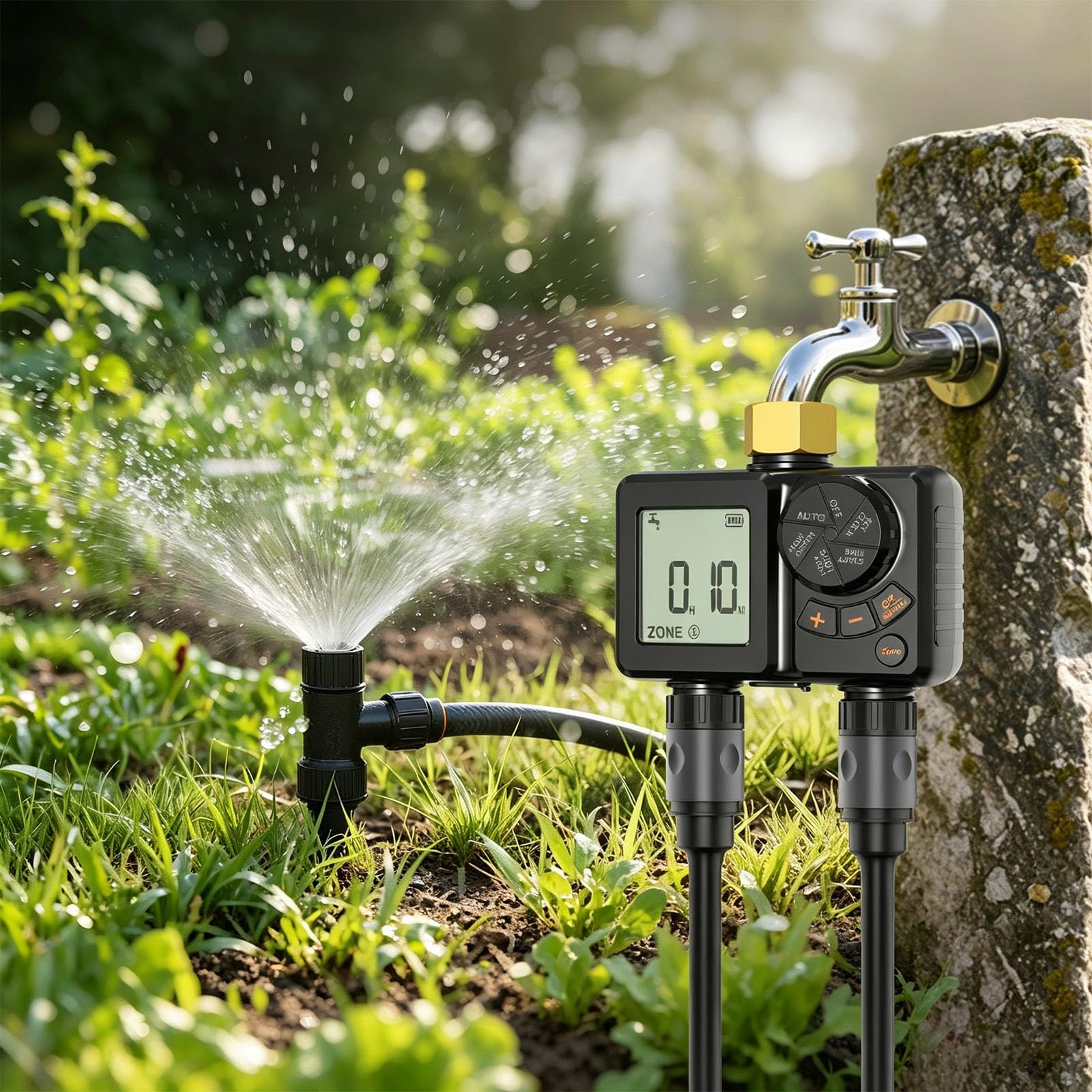 Regolatore automatico di irrigazione delle piante con due impostazioni di