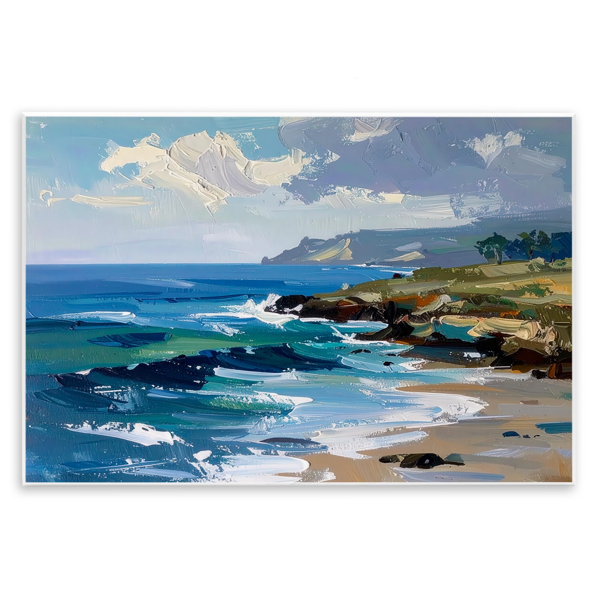 Stupell Industries Unframed 'Sky To Sea Impression'| Wall Plaque Art