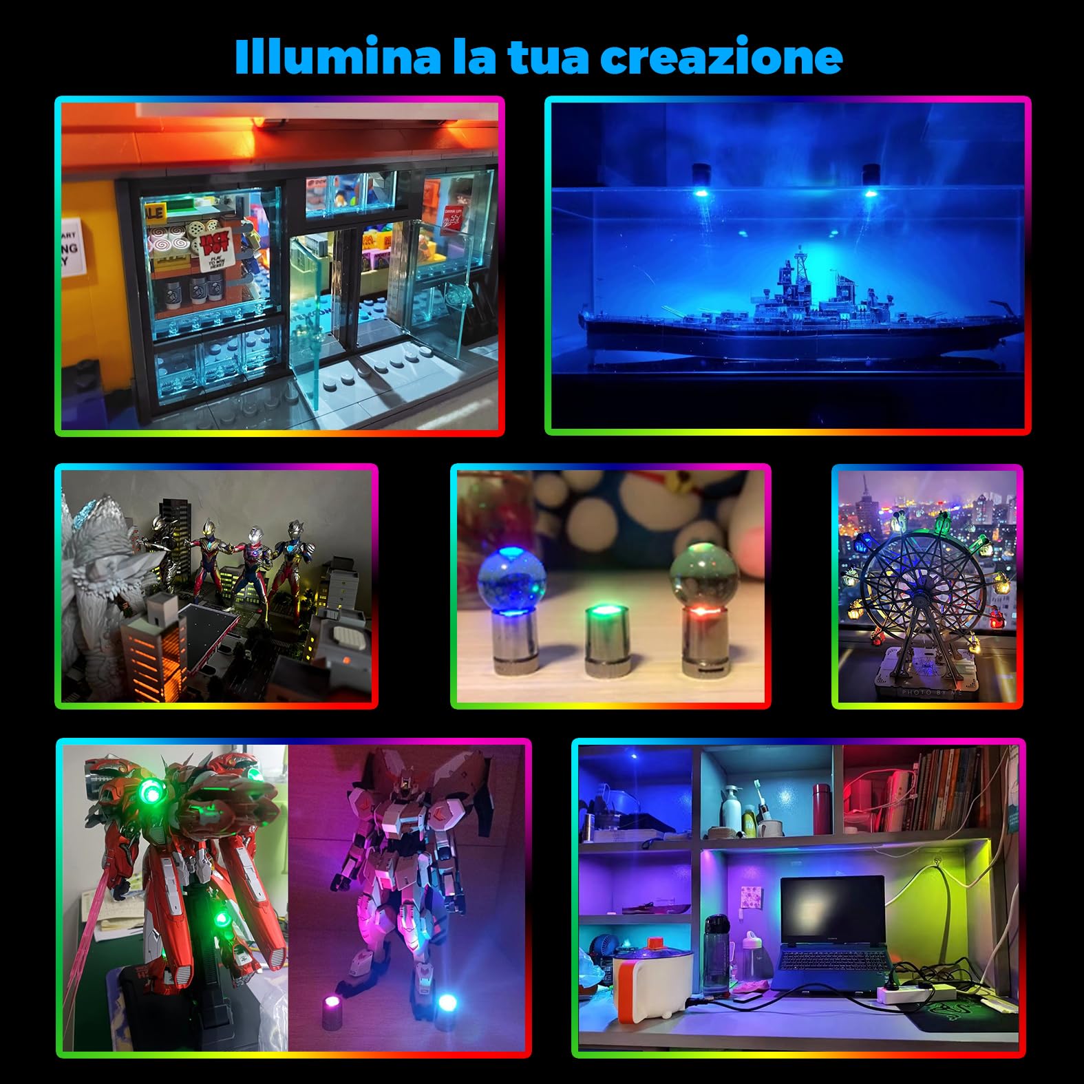 30 Mini Luci A LED Per Artigianato E Casa Delle Bambole, Con Batterie AG3 Incluse, Piccolissime (1,5cm), Per Decorazioni Fai Da Te, Matrimoni E Feste - 5