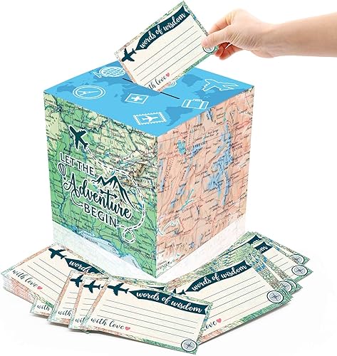 Yaaaaasss! Caja de 51 tarjetas de aventura y tarjetas de consejos para aventura, espera, viaje, despedida, viaje, tema, cumpleaños, graduación,