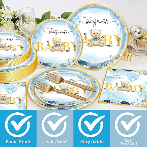 Miniatura 4 de 96 piezas de suministros para fiestas espaciales platos y servilletas del espacio exterior juego de vajilla con temática espacial astronauta