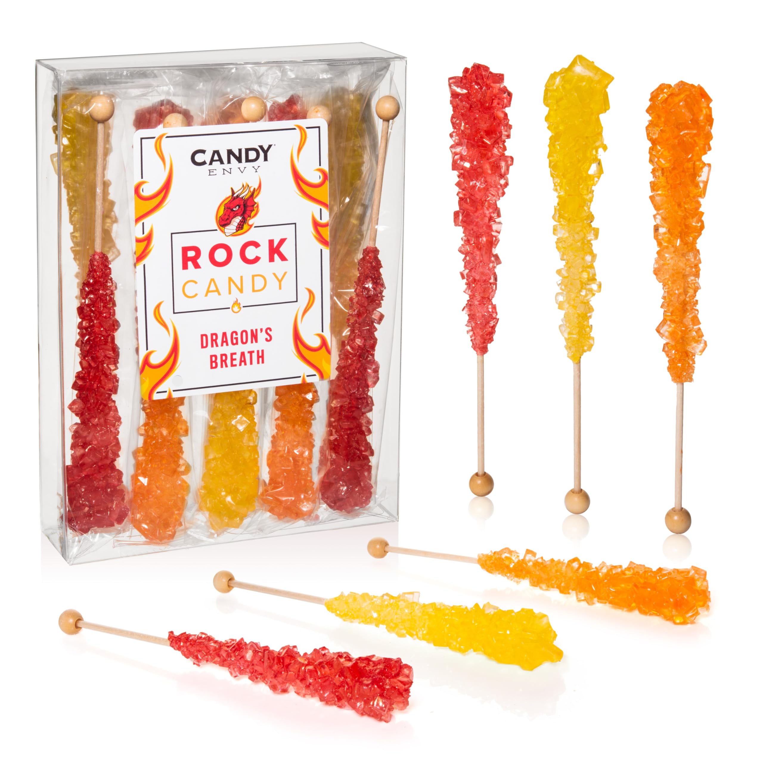 Amazon.com : Candy Envy - Dragon's Breath Rock Candy Sugar Sticks