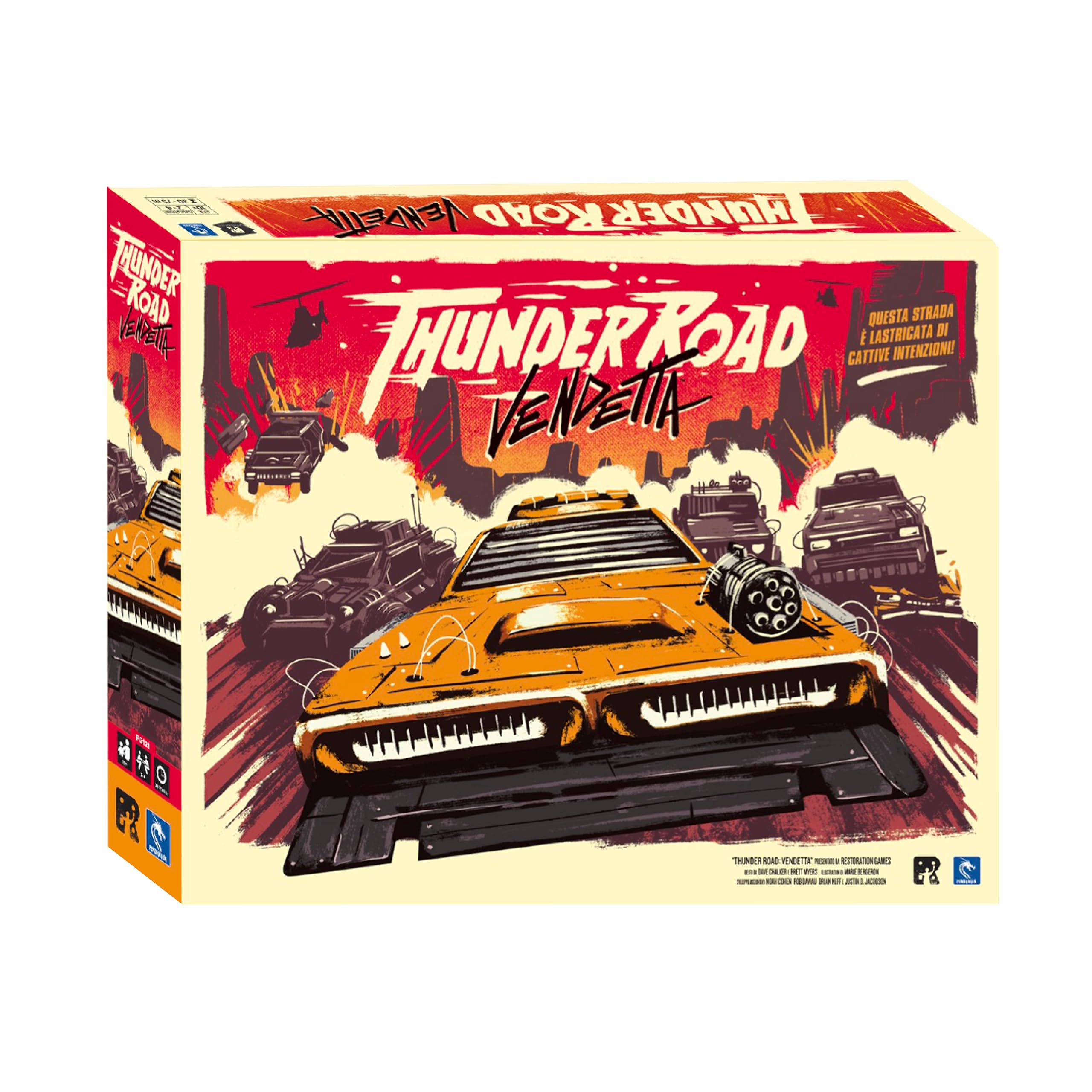Pendragon - Thunder Road Vendetta - Edizione Italiano - Età 10+, da 2 a 4 Giocatori