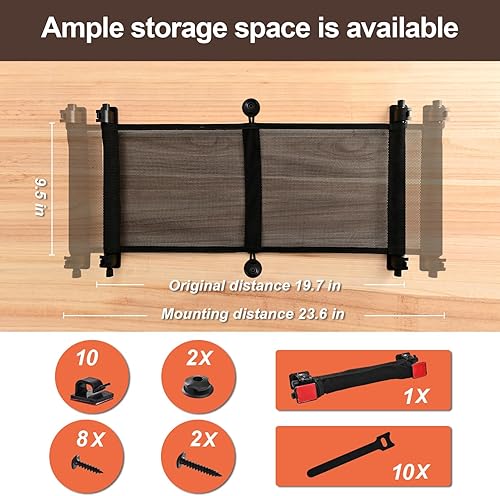 Miniatura 3 de Red de gestión de cables para debajo del escritorio - Negro  HX AURIZE