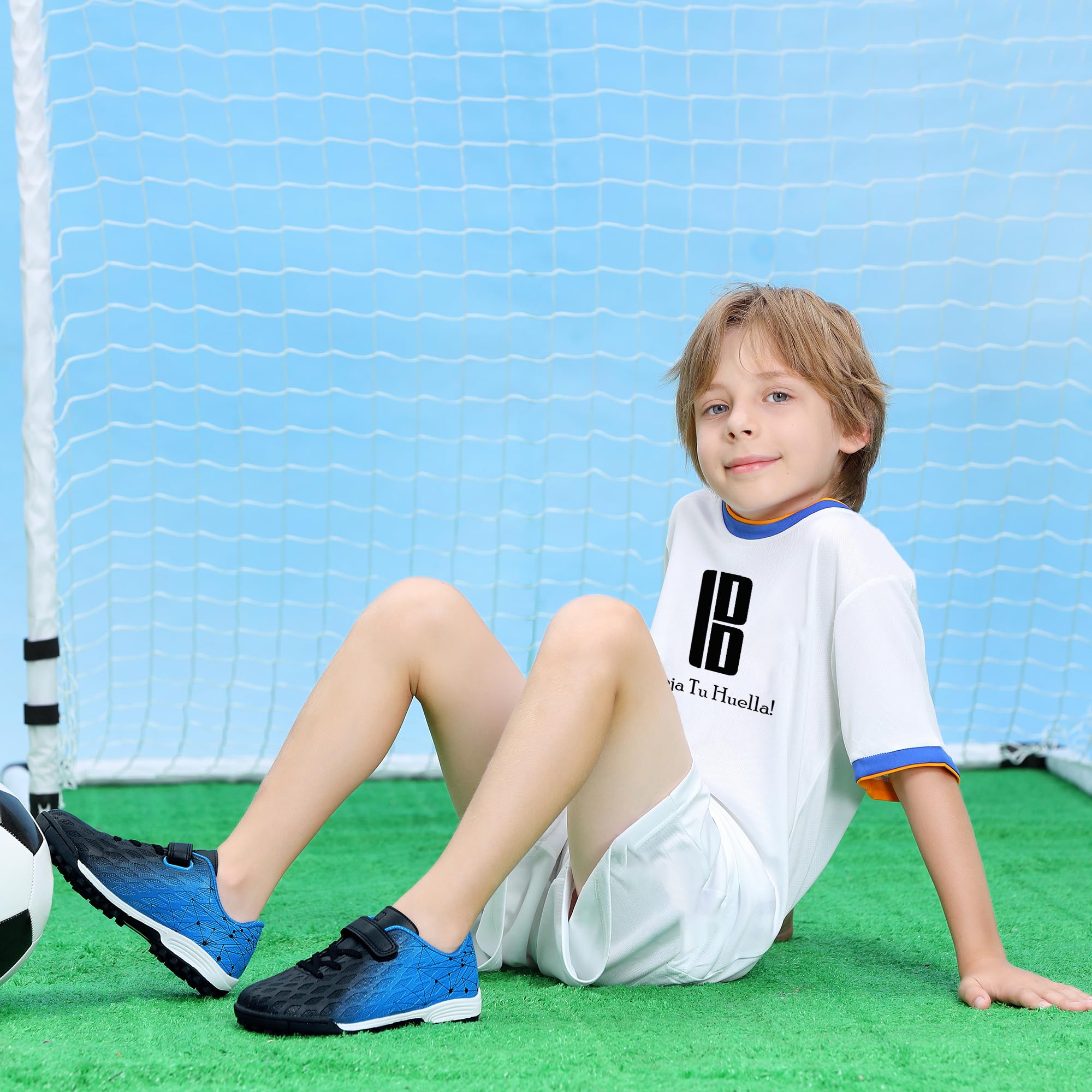 JABASIC Hallen Fussballschuhe Kinder Kunstrasen