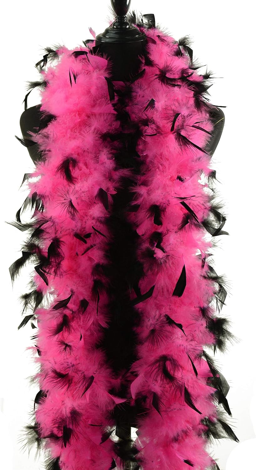 60 Gram, 2 yards Long Chandelle Feather Boa Great for Party, Wedding, Halloween Costume, Decoration - Image 3