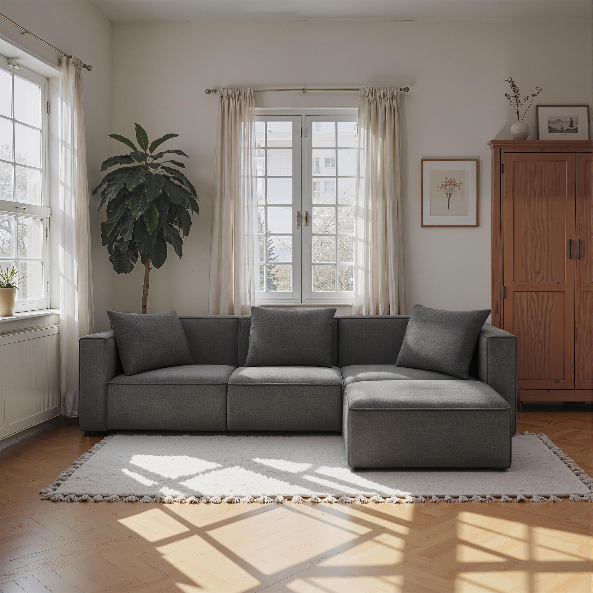 Acanva Luxury Modular L-Shape