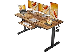 FEZIBO Electric Standing Desk with Keyboard Tray