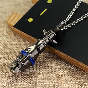 Arcane Jinx Jewelry Cosplay Goods Necklace Anime Game Weapon Metal Necklace, Comic Con Funkolek, Large, Metal, No Jewels