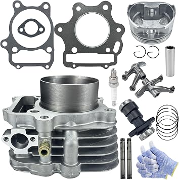 80mm Big Bore Top End Cylinder Rebuild Kit Piston Ring Camshaft Rocker Arm for Honda TRX300EX TRX 300EX Sportrax 300 1993-2008